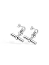 Lightweight T-Bar Drop Charm Stud Earrings