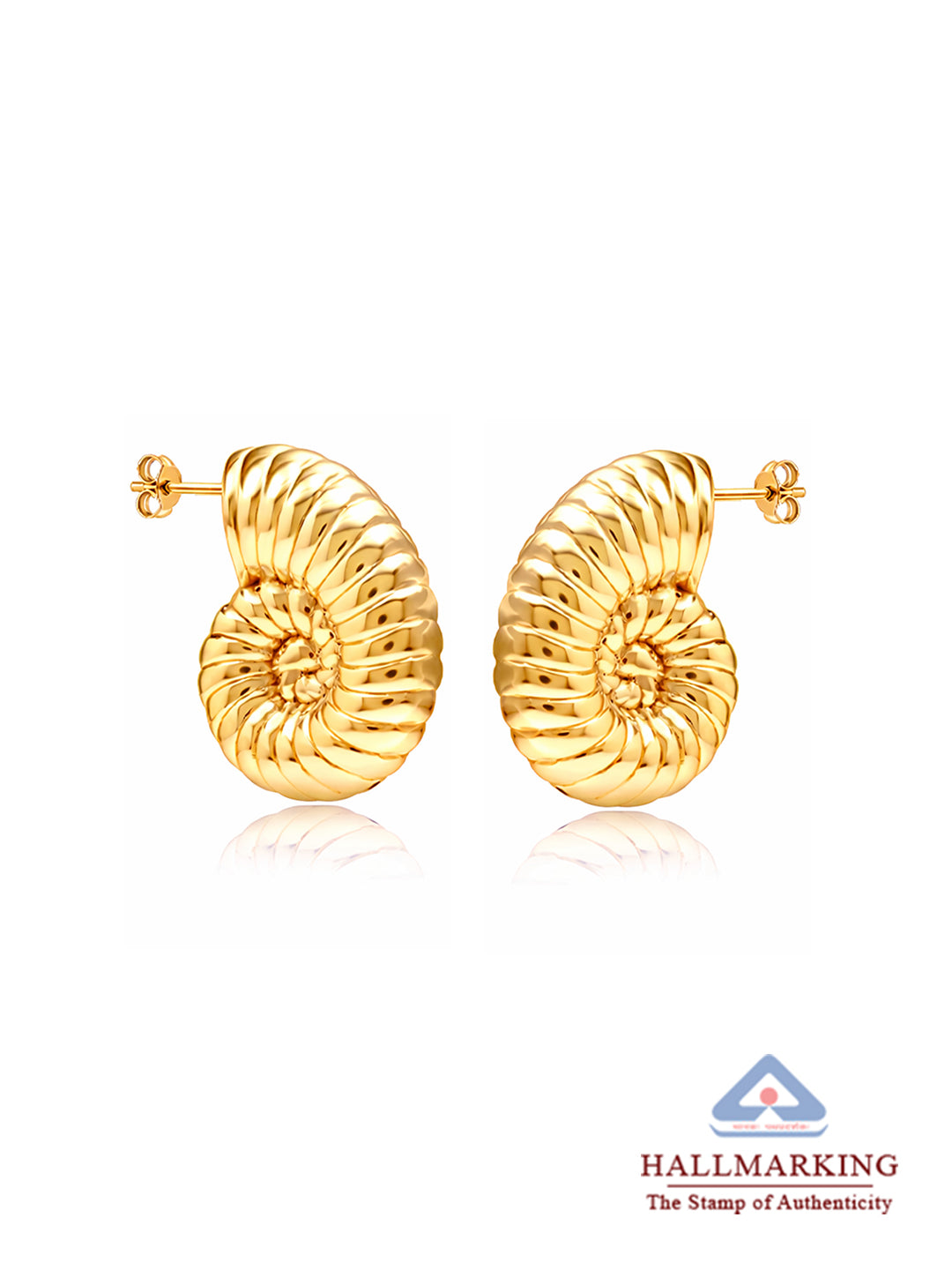 Nysa Sterling Flash Gold C-Hoops