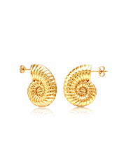 Nysa Sterling Flash Gold C-Hoops