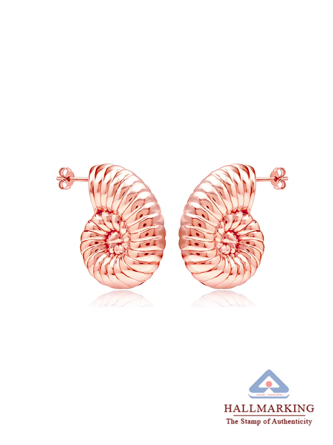 Nysa Sterling Rose Gold C-Hoops