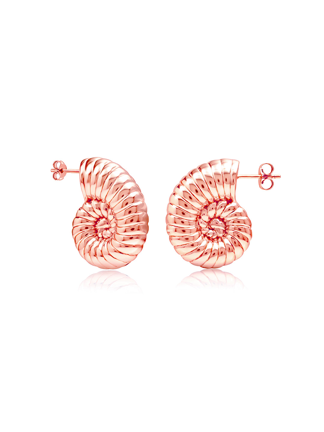 Nysa Sterling Rose Gold C-Hoops