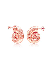 Nysa Sterling Rose Gold C-Hoops