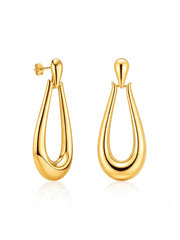 Oceane Flow Flash Gold Drop Earrings
