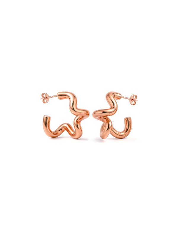 Oceane Flow Hoop Earrings
