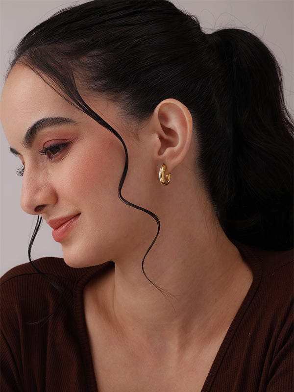Thalia Modern C - Hoop Earrings for Women