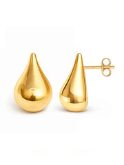 Elysia Flash-Gold Plated Teardrop Studs
