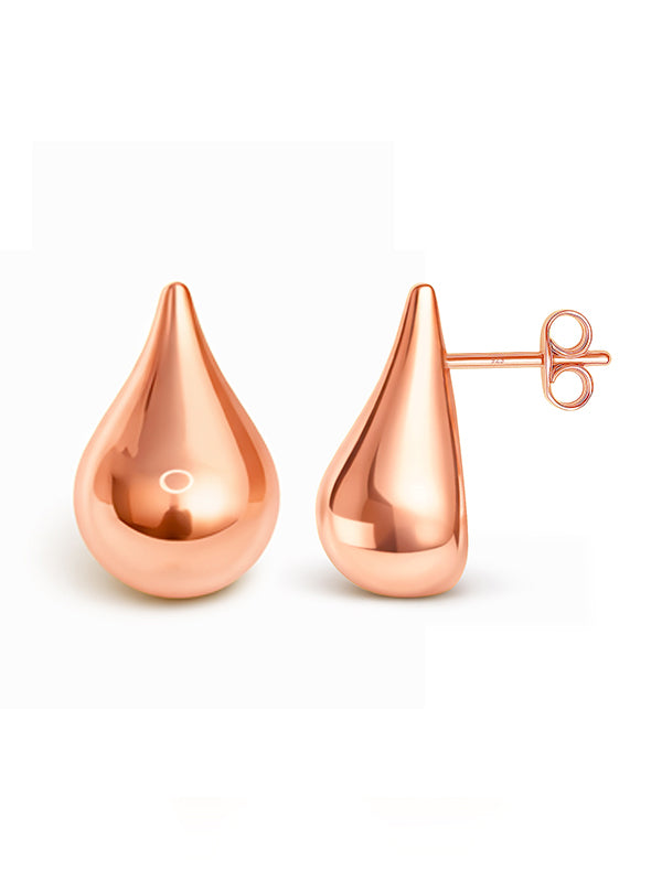 Elysia Silver Teardrop Studs