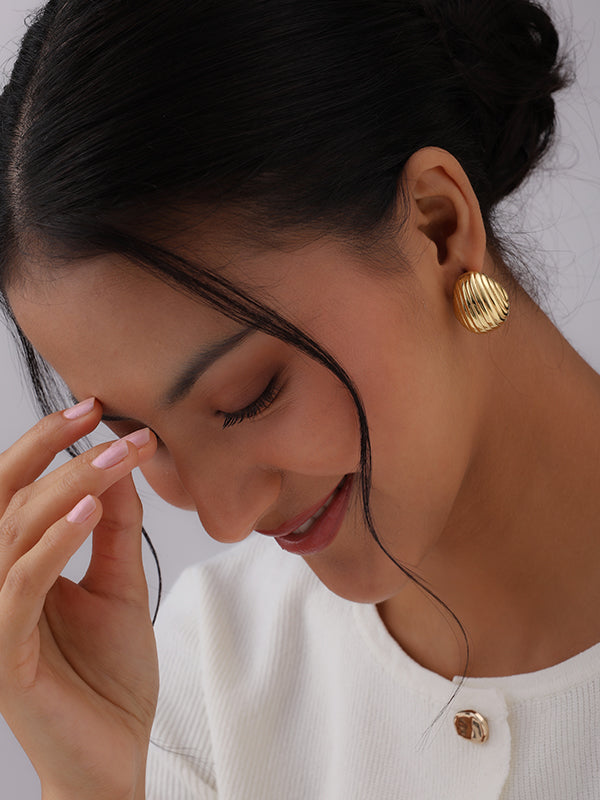 Marina Shell Silver Studs