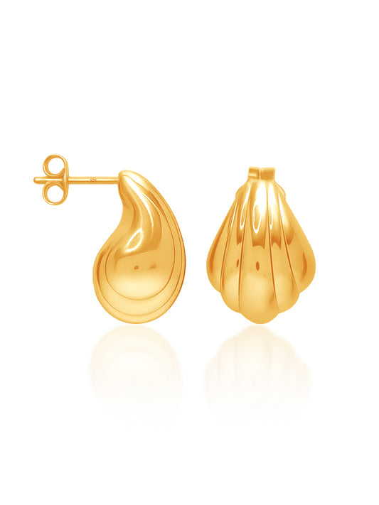 Shoreline Silver Charm Studs