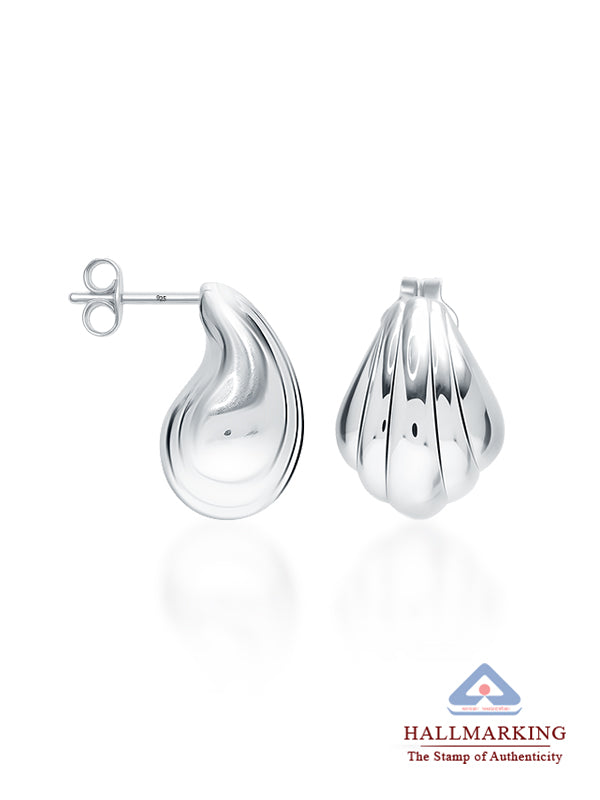 Shoreline Rose-Gold Charm Studs