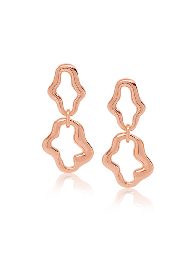 Rose Cascade Link Earrings
