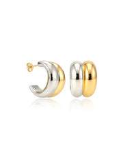 Oxidised Floral Dome Studs