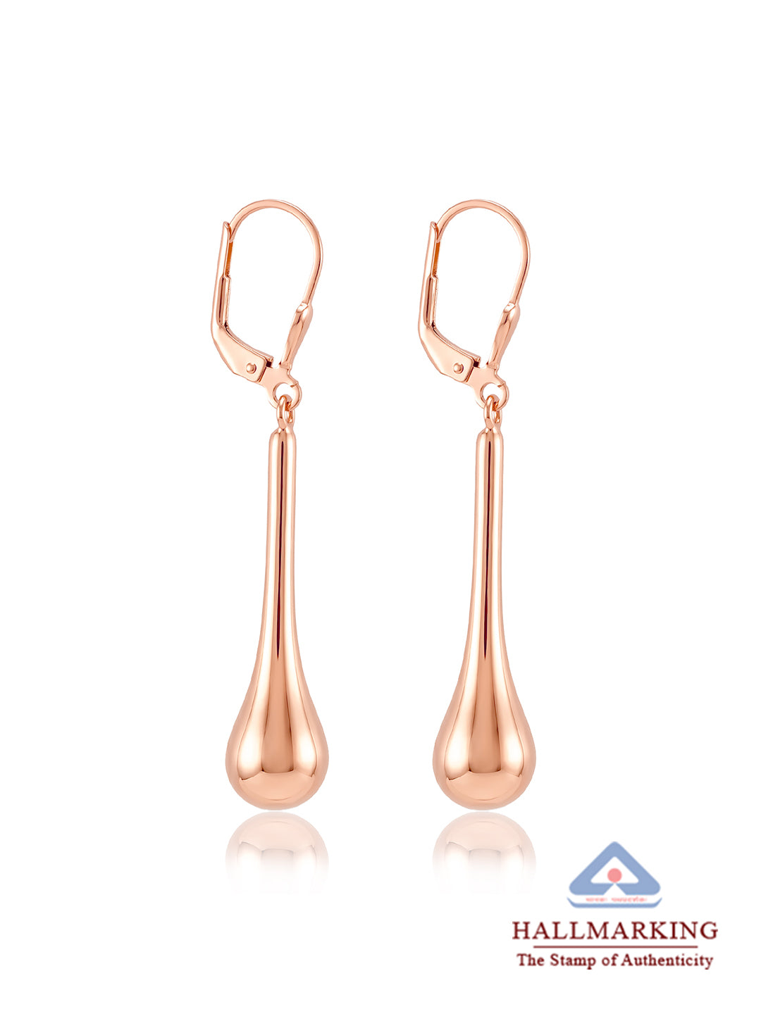 Rose Gold Dangle Earrings
