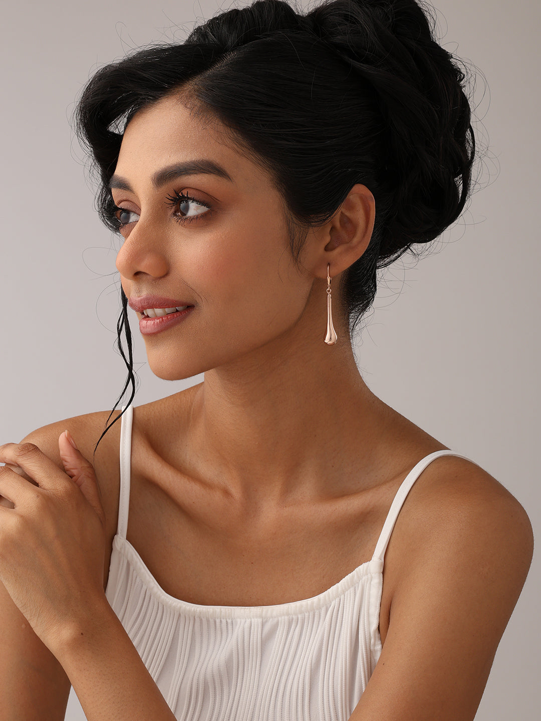 Rose Gold Dangle Earrings