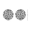 925 Sterling Silver Antique Filigree Stud Earrings for Women