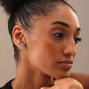 925 Sterling Silver Antique Filigree Stud Earrings for Women