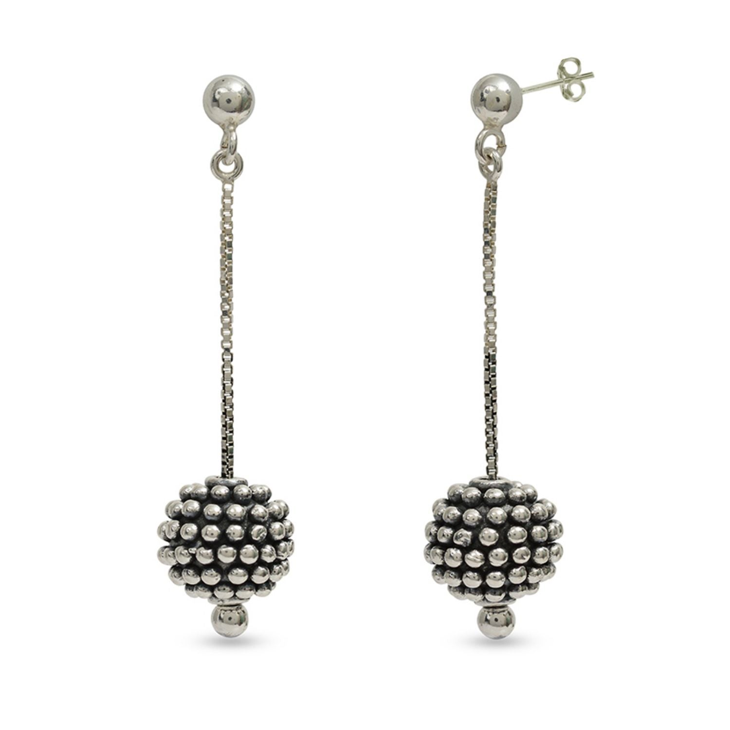 925 Sterling Silver Antique Drop Dangler Earrings for Women