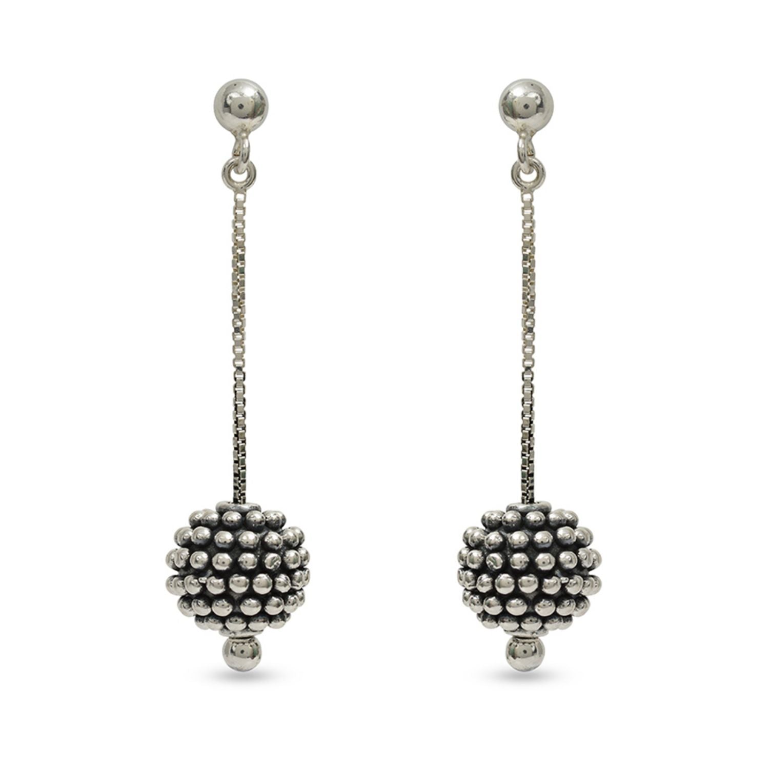 925 Sterling Silver Antique Drop Dangler Earrings for Women