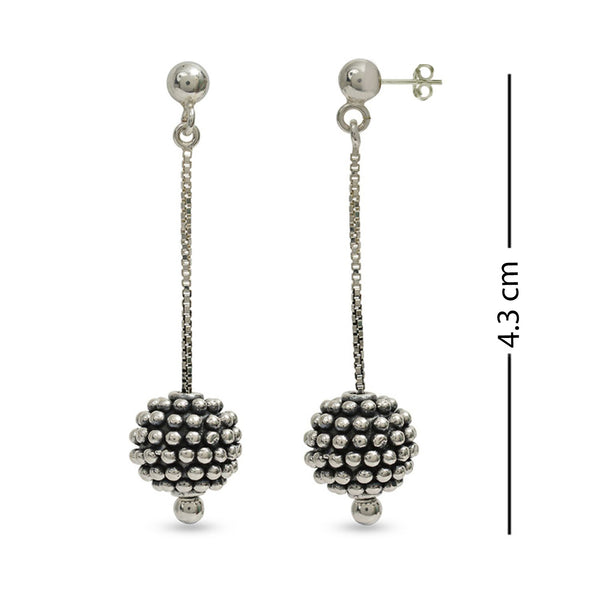 925 Sterling Silver Antique Drop Dangler Earrings for Women
