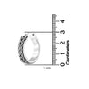 925 Sterling Silver Antique Hoop Earrings for Women
