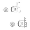 925 Sterling Silver Antique Hoop Earrings for Women