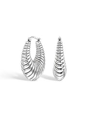 Antique Click-Top Hoop Earrings 25mm