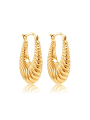 925 Sterling Silver Jewellery | 14K Gold Plated BellaShrimp Hoop Earrings | acpl-ecom.myshopify.com