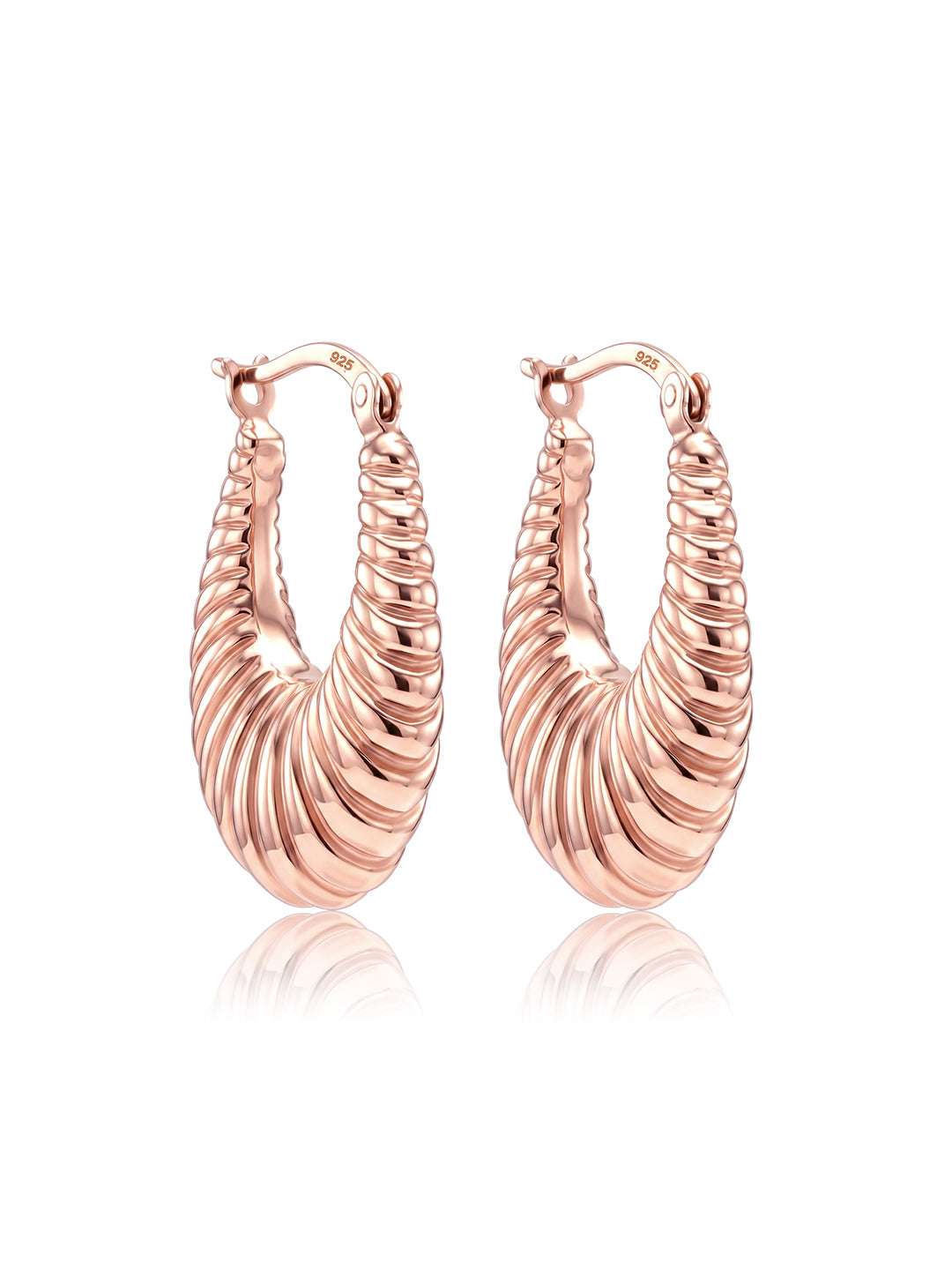 14K Rose-Gold Plated BellaShrimp Hoop Earrings