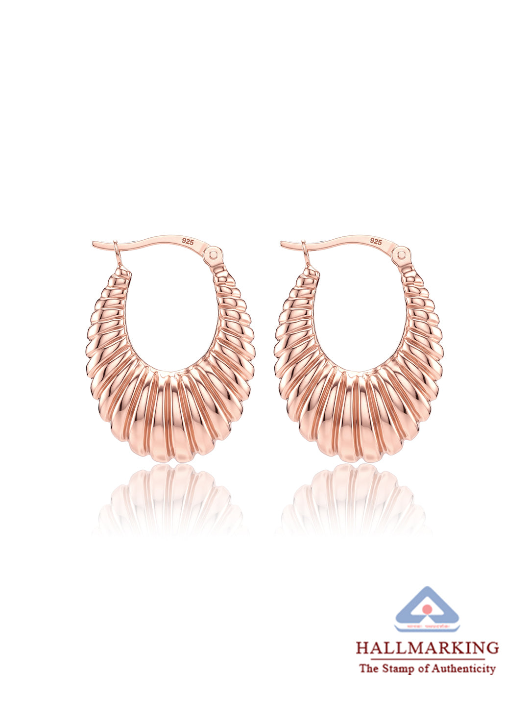 14K Rose-Gold Plated BellaShrimp Hoop Earrings