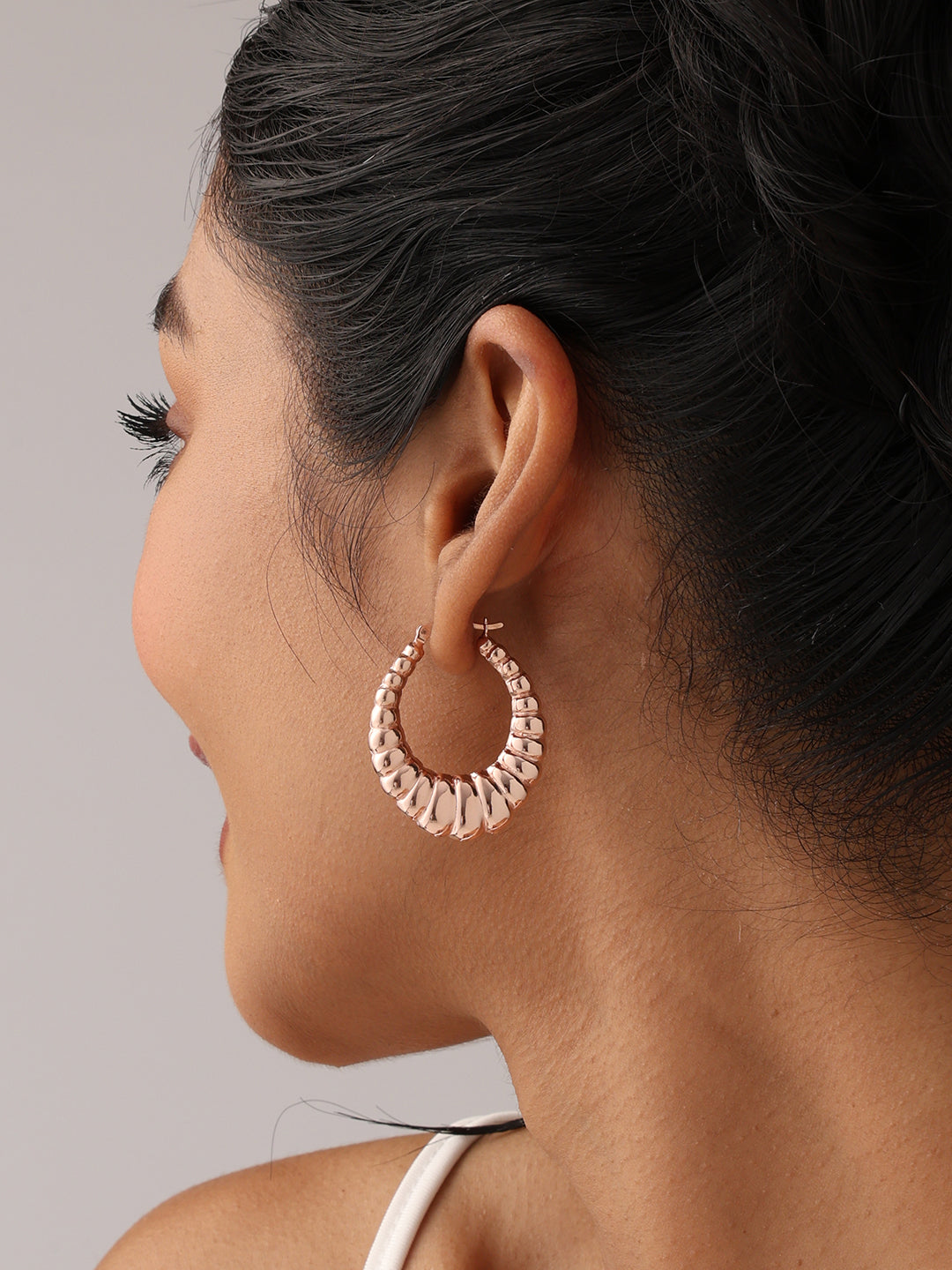 14K Rose-Gold Plated BellaShrimp Hoop Earrings