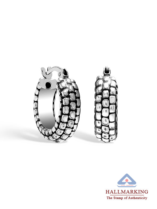 Antique Striped Textured Click-Top Hoops