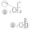 925 Sterling Silver Small Simple Edged Minimalist Geometric Shape Creole Hoop Earrings for Women Teen