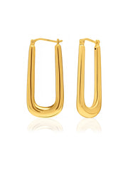 Gold Classic Nayra Hoop Earrings