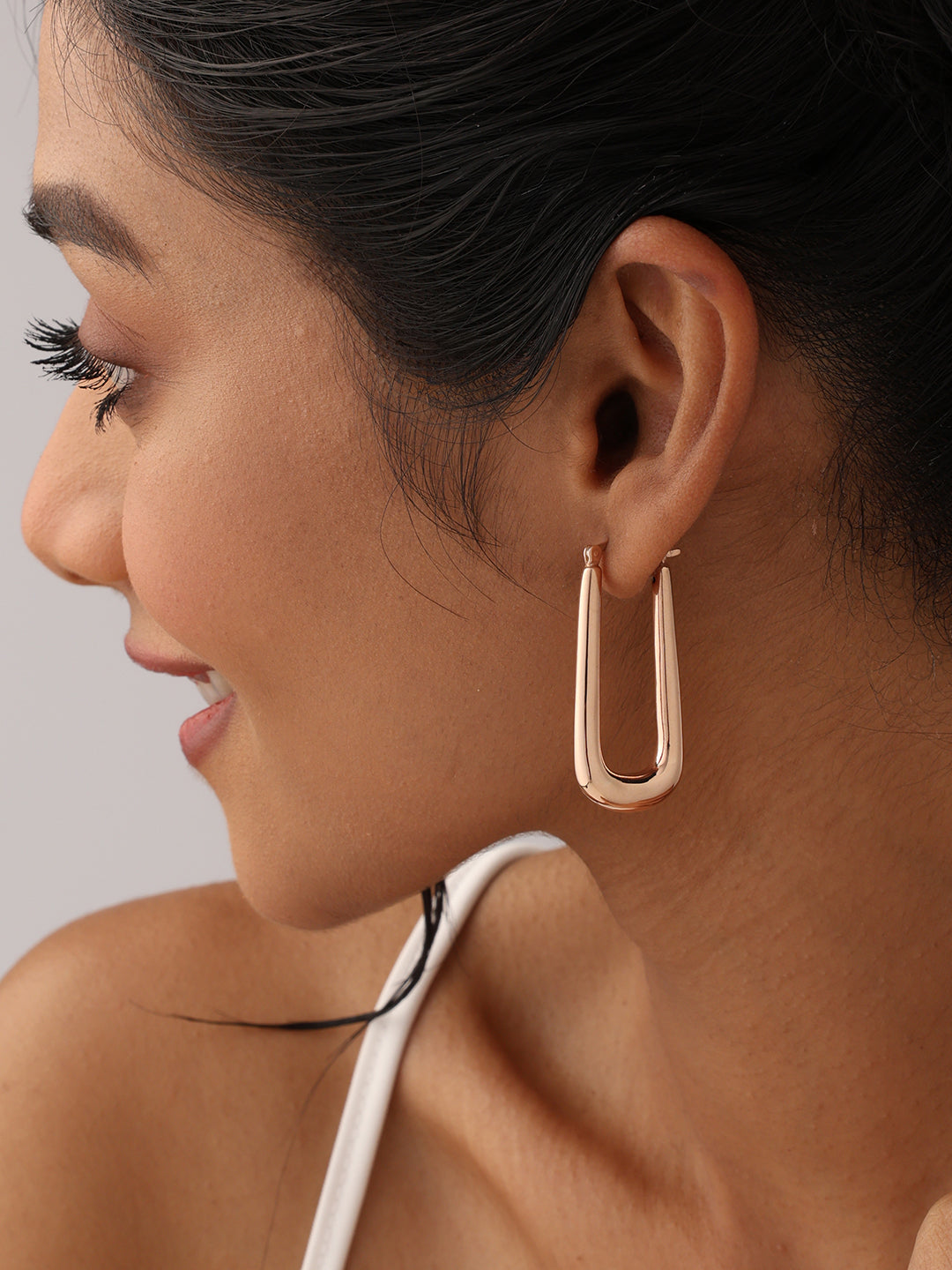 14K Rose-Gold Plated Classic Nayra Hoop Earrings