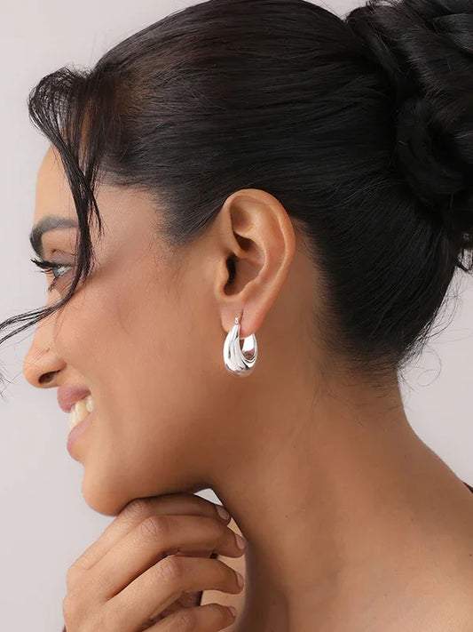 Ovale Chunky Classic Women's Hoop Earrings