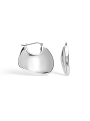 Creole Puffed Geometric Click-Top Hoops