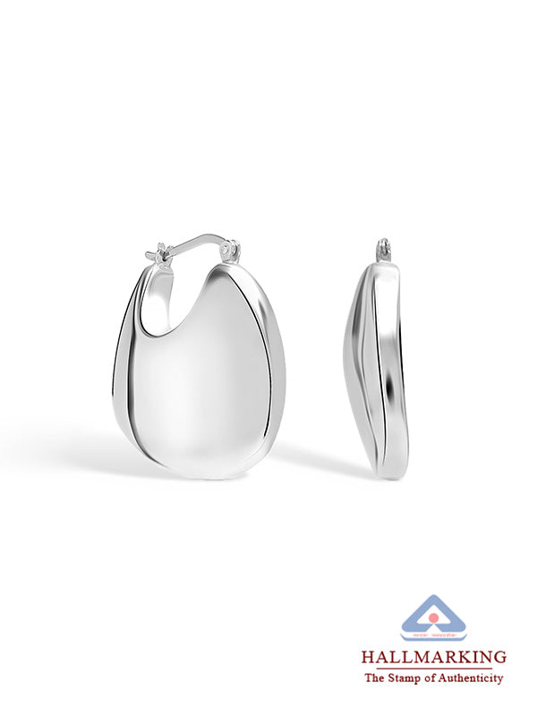 Creole Puffed Geometric Click-Top Hoops