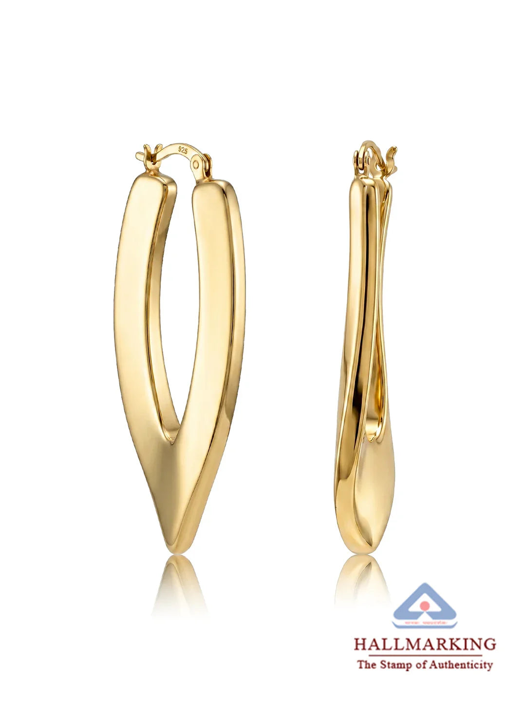 925 Sterling Silver Jewellery | 14K Gold Plated Classic Muse Ovals | acpl-ecom.myshopify.com