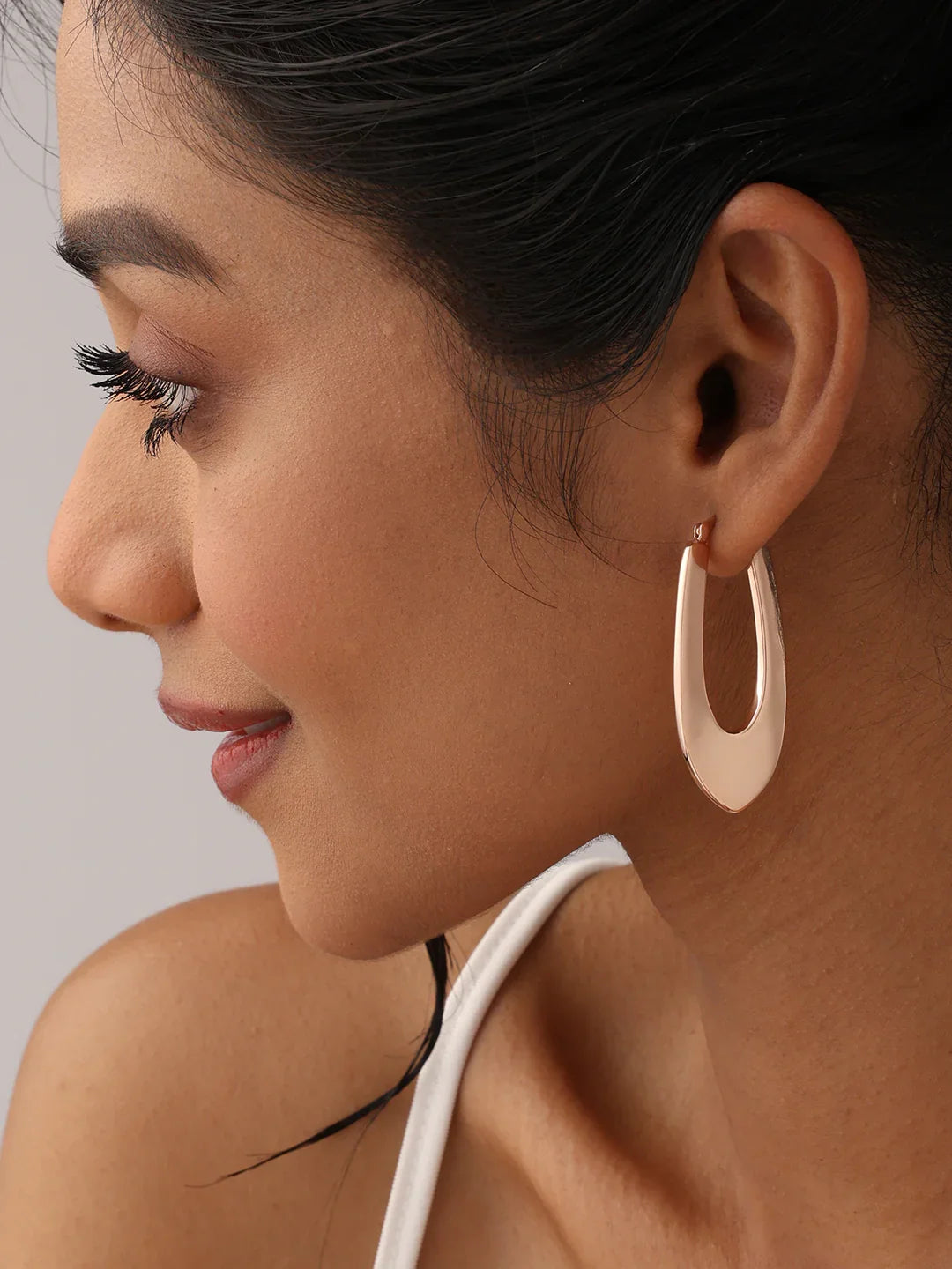 925 Sterling Silver Jewellery | 14K Rose-Gold Plated Classic Muse Ovals | acpl-ecom.myshopify.com
