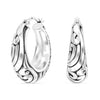 925 Sterling Silver Antique Vintage Inspired Filigree Lightweight Bali Style Chunky SMALL Click-Top Hoop Earrings for Women