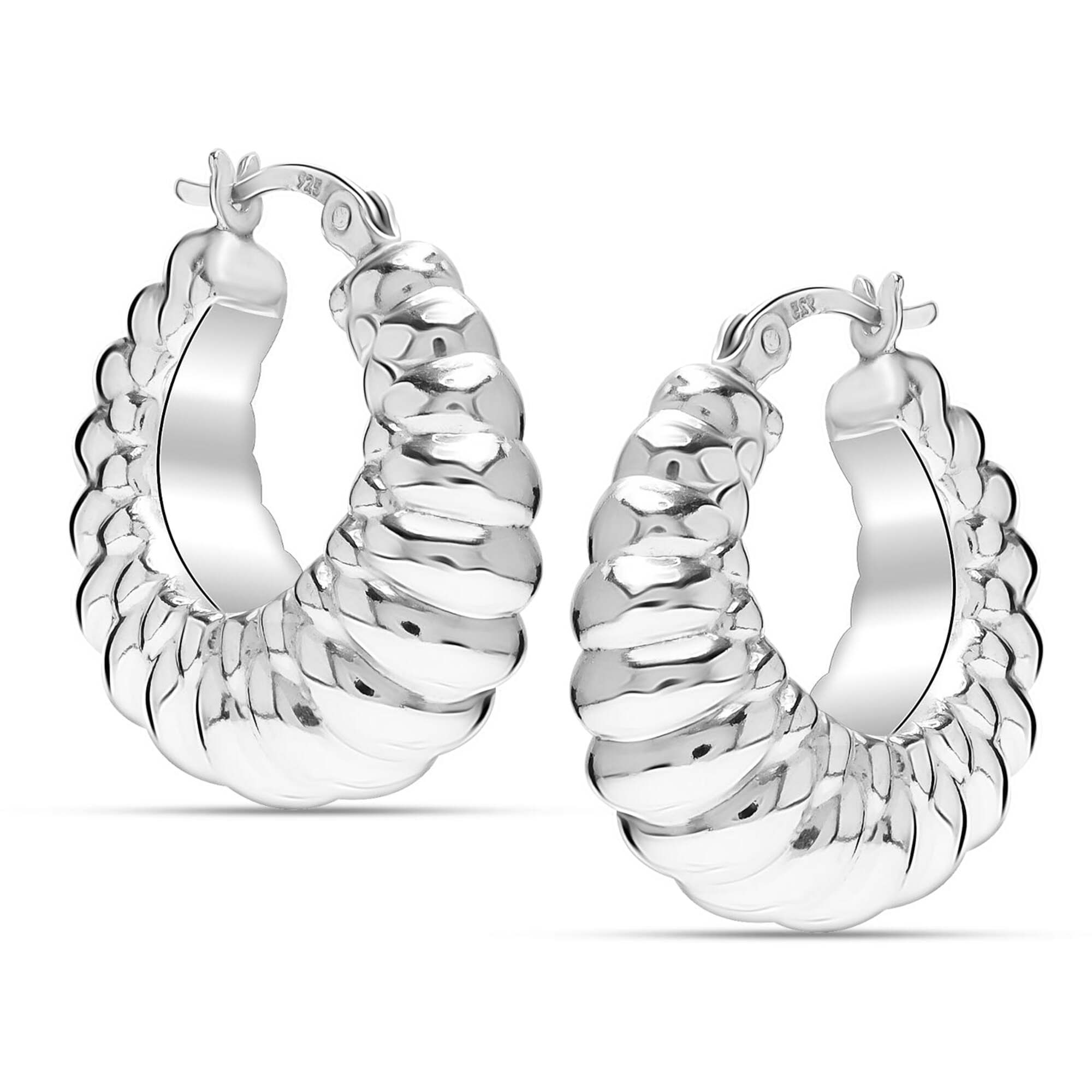 Silver Hoop Earrings