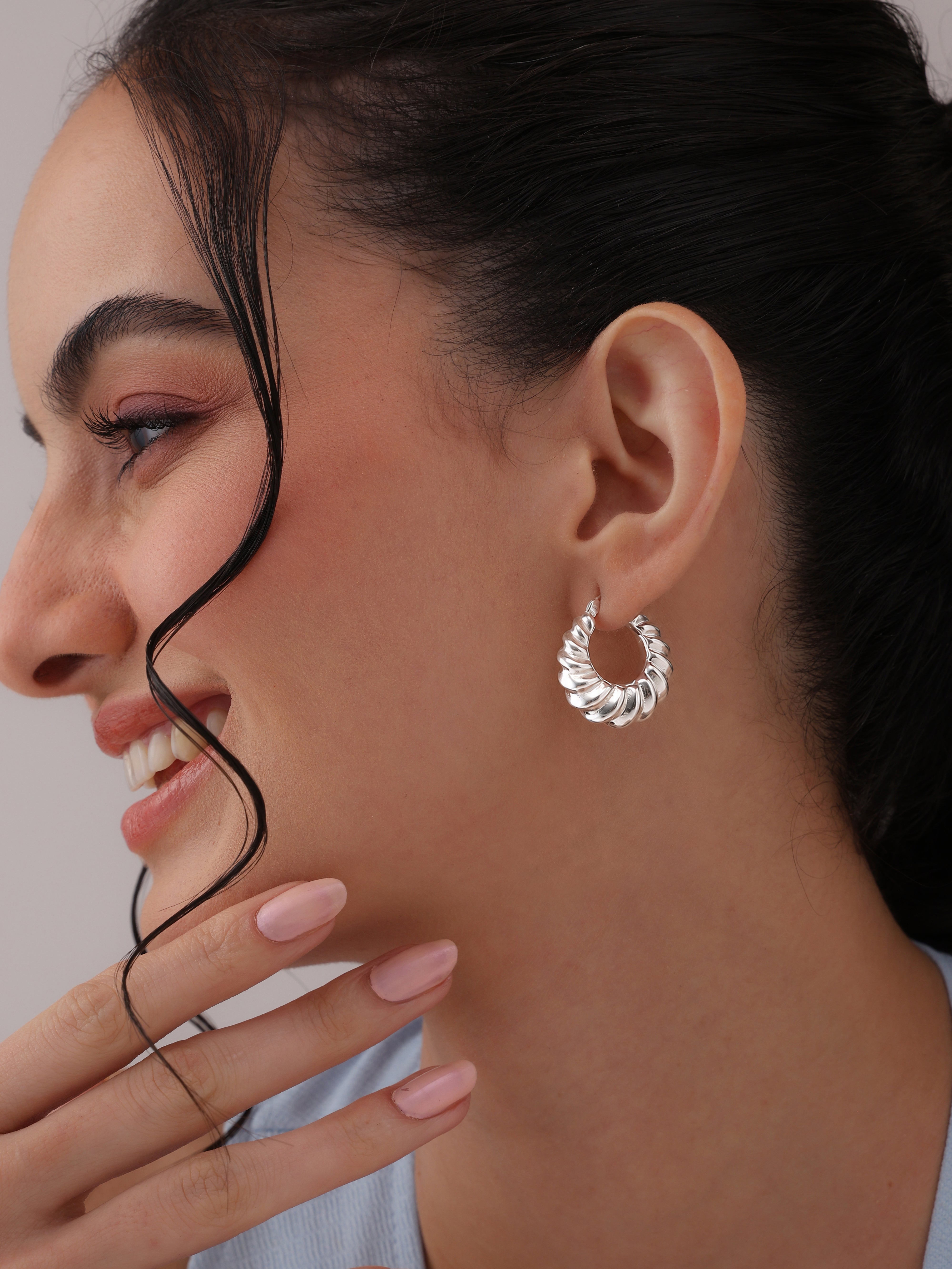 Silver Hoop Earrings