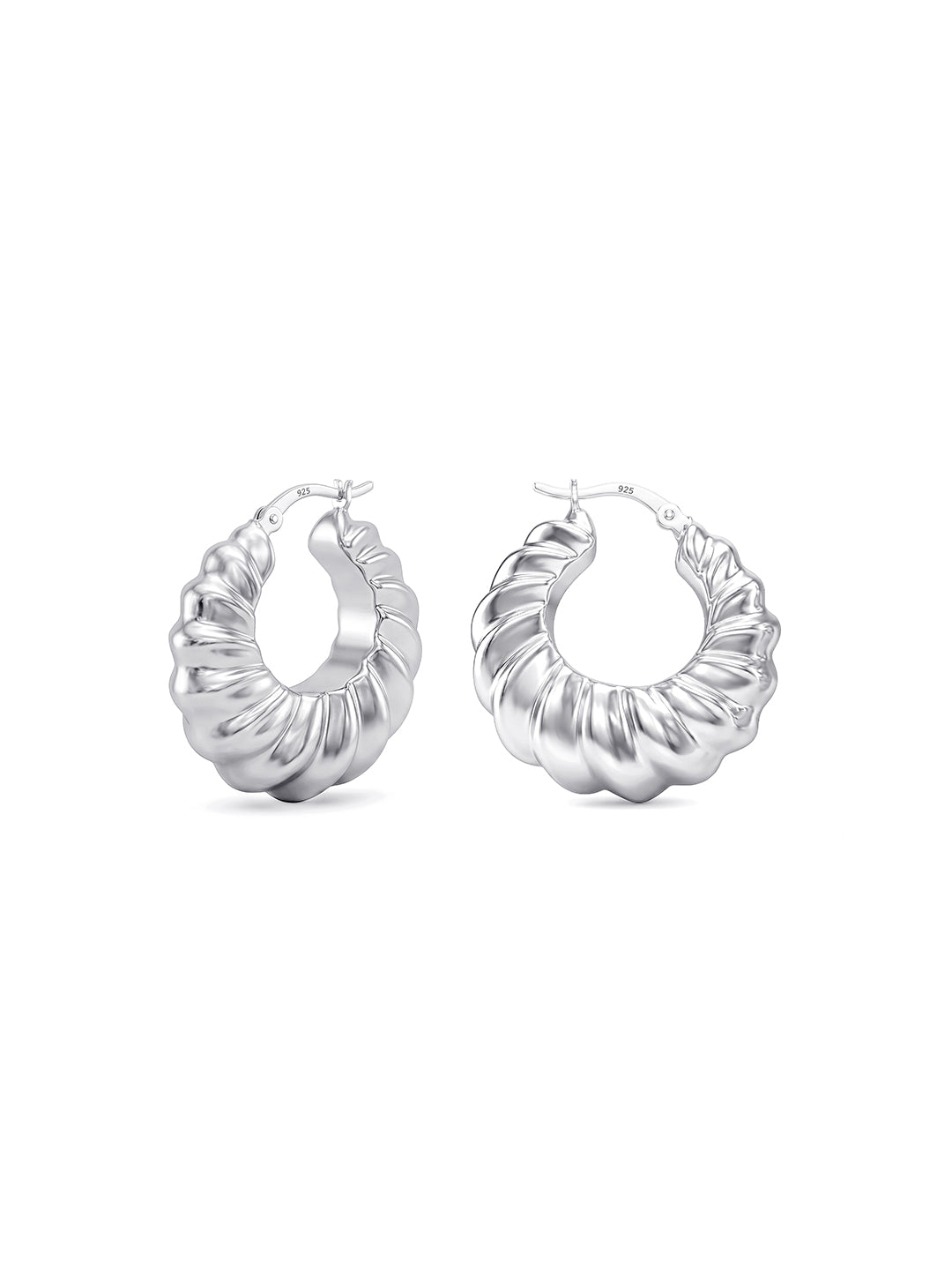 Silver Hoop Earrings