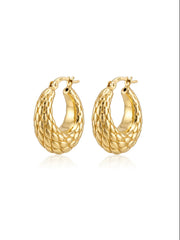 Golden Seraphine Weave Hoops
