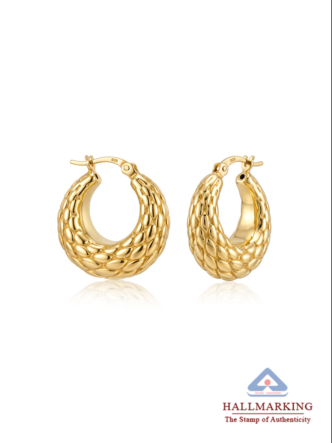 Golden Seraphine Weave Hoops