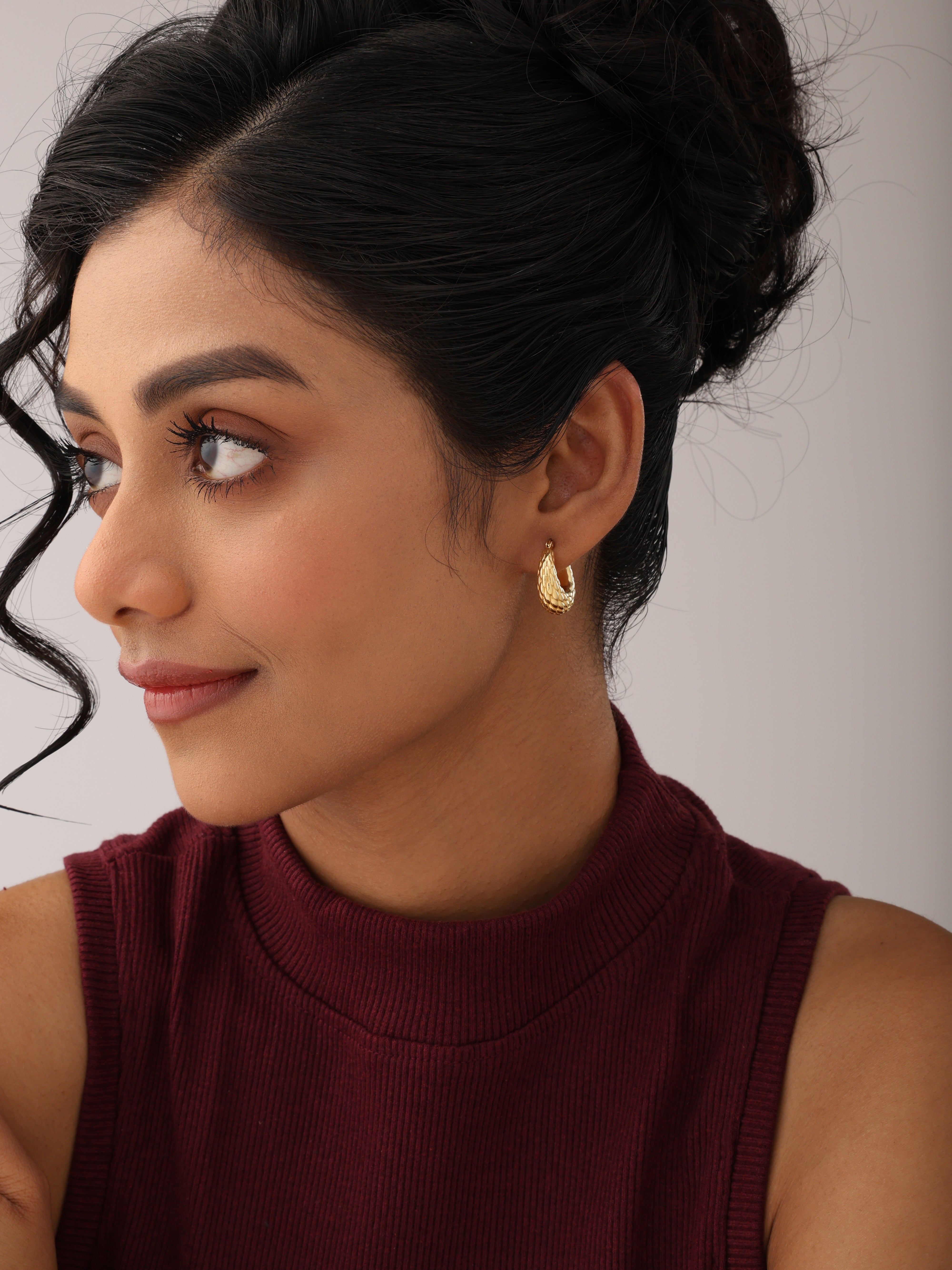 Golden Seraphine Weave Hoops
