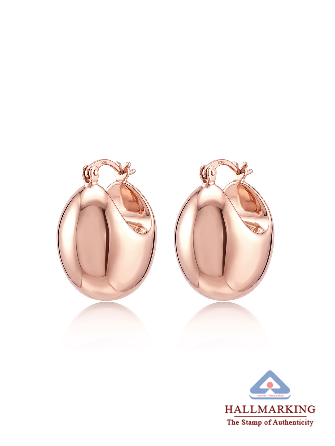 14K Rose-Gold Plated Norah Classic Hoop Earrings