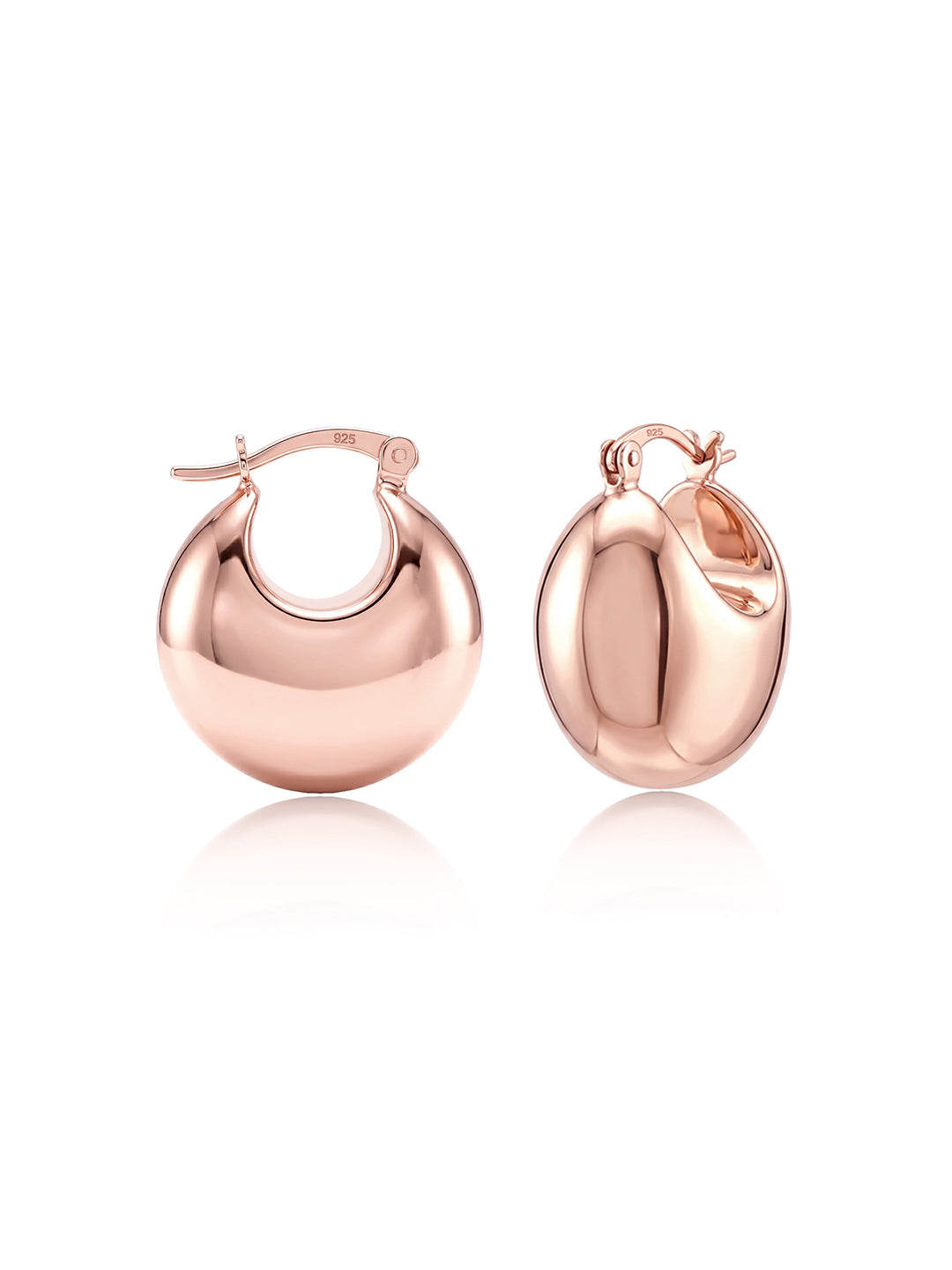 14K Rose-Gold Plated Norah Classic Hoop Earrings