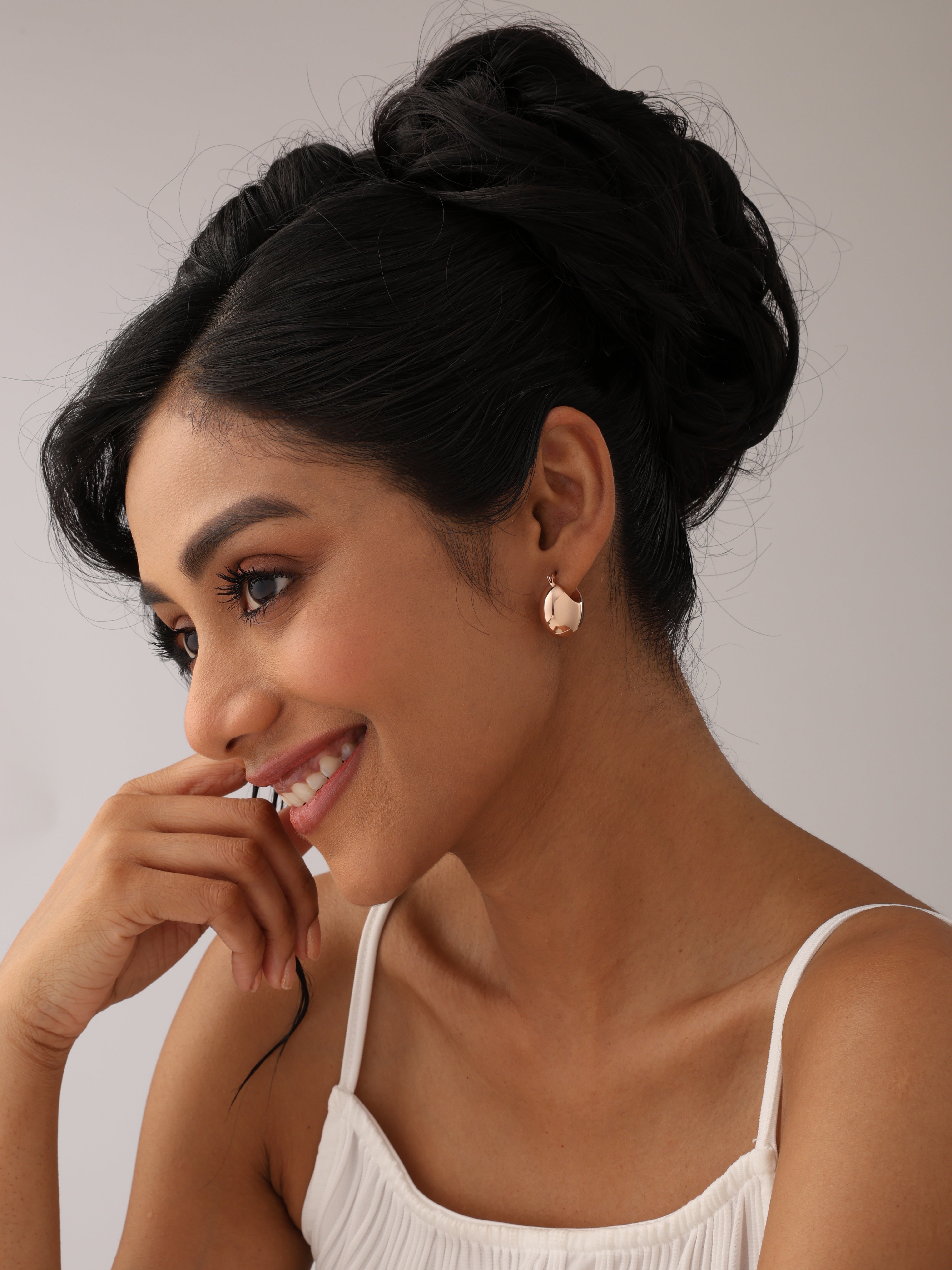 14K Rose-Gold Plated Norah Classic Hoop Earrings
