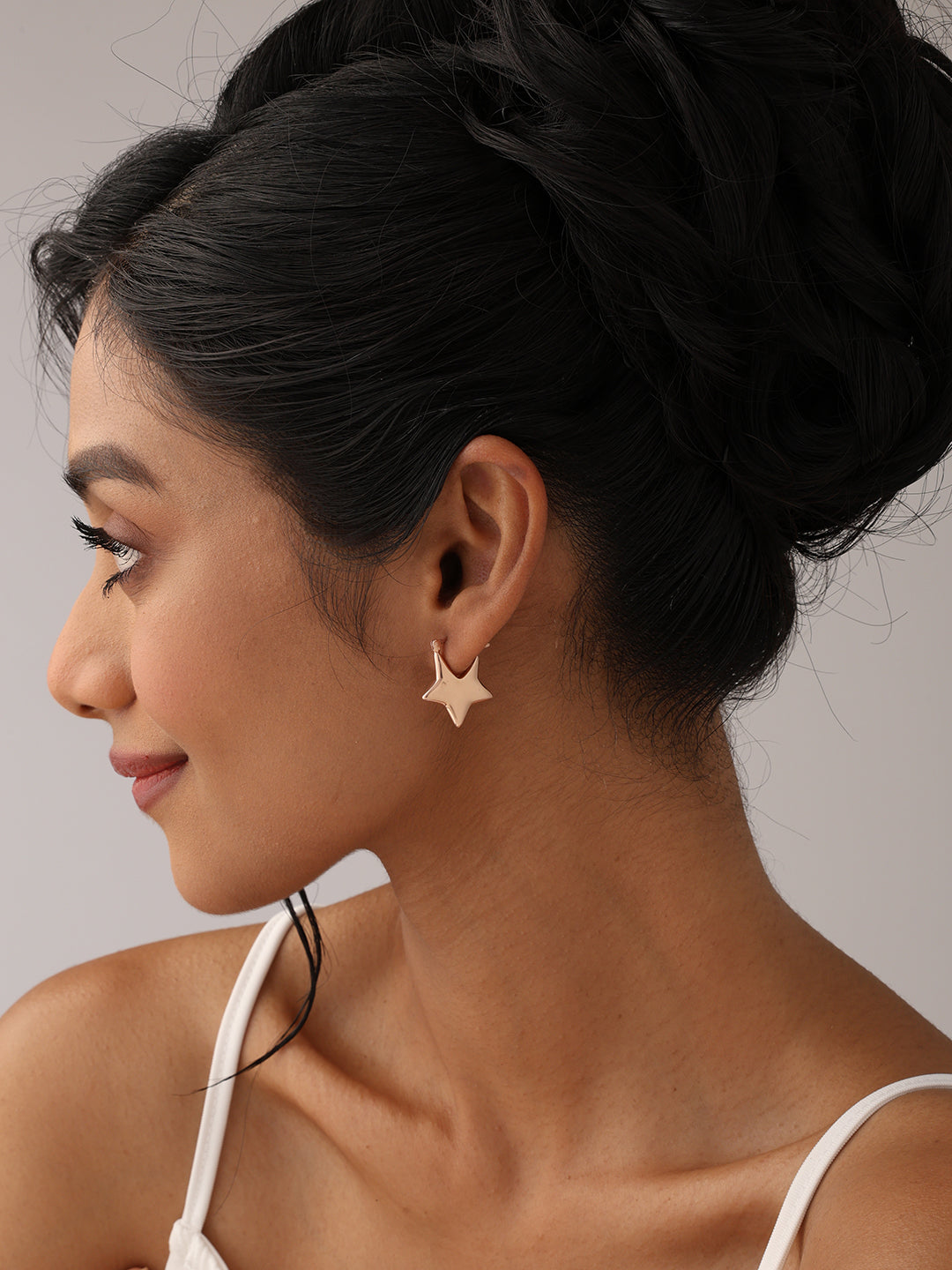 14K Rose-Gold Plated Sitaara Hoop Earrings
